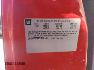 2007 Pontiac Grand Prix z VIN 2G2WP552771232143, wystawiony jako Copart lot #54544505 z przebiegiem 227 706 mil mil oraz Nie do naprawy. Historia ofert i sprzedaży dostępna na DreamBid. Obrazek 13.