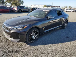 2022 Kia Stinger GT-Line with VIN KNAE35LD0N6114767, listed as a Copart auction lot 81482714 with 0 mi miles and Salvage Title. Bid and sale history available at carsss.com. Image 1.