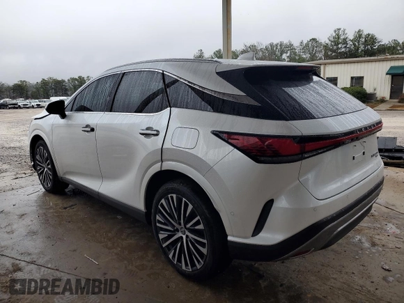 2025 Lexus RX with VIN 2T2BBMCA2SC069341, listed as a Copart auction lot 42484595 with 1,117 mi miles and Salvage Title. Bid and sale history available at carsss.com. Image 2.