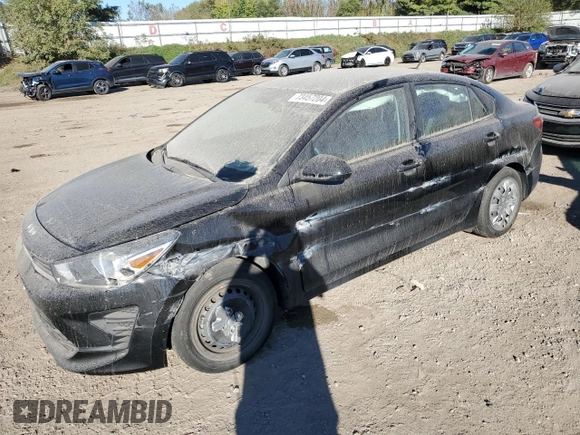 2022 Kia Rio S with VIN 3KPA24AD5NE432301, listed as a Copart auction lot 73457204 with 56,007 mi miles and Non Repairable. Bid and sale history available at carsss.com. Image 1.