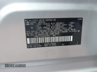 2008 Toyota RAV4 Limited with VIN JTMBD31V586066982, listed as a IAAI auction lot 42782340 with 113,616 mi miles and . Bid and sale history available at DreamBid. Image 9.