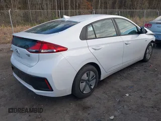 2018 Hyundai Ioniq Blue with VIN KMHC65LC4JU103376, listed as a IAAI auction lot 41463545 with 115,116 mi miles and . Bid and sale history available at DreamBid. Image 4.