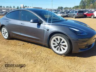 2022 Tesla Model 3 Long Range with VIN 5YJ3E1EB3NF309632, listed as a IAAI auction lot 41808987 with Not Provided miles. Bid and sale history available at carsss.com. Image 1.