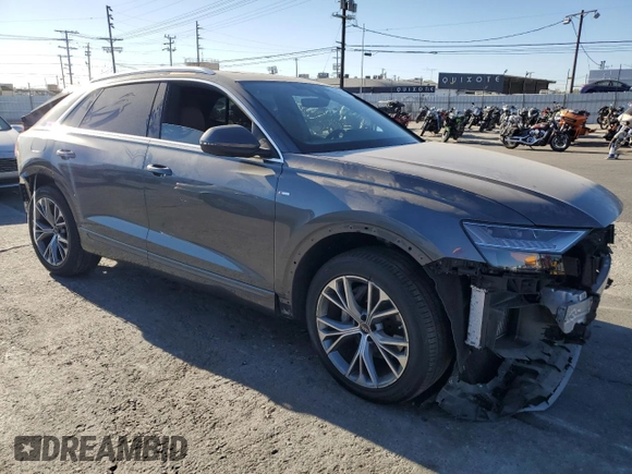 2023 Audi Q8 Premium Plus z VIN WA1EVBF12PD045117, wystawiony jako Copart lot #82049644 z przebiegiem Nie podano mil oraz Szkoda całkowita • Salvage title. Historia ofert i sprzedaży dostępna na DreamBid. Obrazek 4.