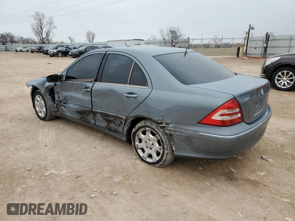 2006 Mercedes-Benz C 280 Luxury with VIN WDBRF54H96A839892, listed as a Copart auction lot 47498505 with 130,104 mi miles and Salvage Title. Bid and sale history available at DreamBid. Image 2.