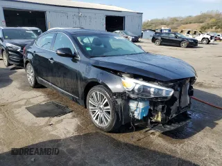 2015 Kia Cadenza Premium with VIN KNALN4D77F5172791, listed as a Copart auction lot 78035114 with 92,610 mi miles and Salvage Title. Bid and sale history available at carsss.com. Image 4.
