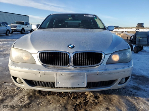 2007 BMW 7 Series 750Li with VIN WBAHN83567DT66216, listed as a Copart auction lot 84021314 with 183,302 mi miles and Clean Title. Bid and sale history available at carsss.com. Image 5.