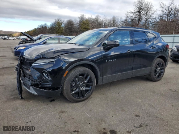 2023 Chevrolet Blazer LT with VIN 3GNKBHR45PS132673, listed as a Copart auction lot 42898985 with 19,555 mi miles and Salvage Title. Bid and sale history available at carsss.com. Image 1.