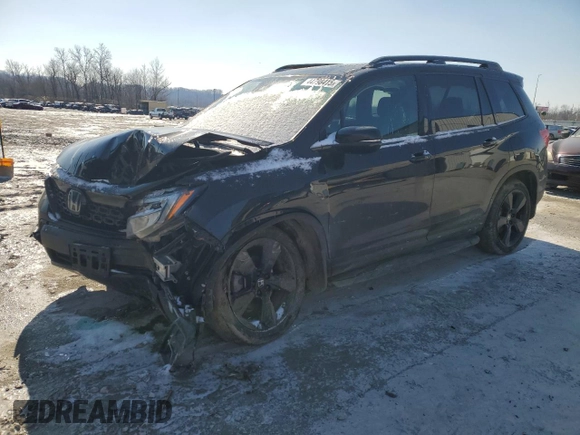 2021 Honda Passport Elite z VIN 5FNYF8H0XMB028061, wystawiony jako Copart lot #44798415 z przebiegiem 94 557 mil mil oraz Szkoda całkowita • Salvage title. Historia ofert i sprzedaży dostępna na DreamBid. Obrazek 1.