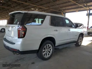 2023 Chevrolet Tahoe Premier with VIN 1GNSKSKD2PR497726, listed as a Copart auction lot 43541675 with 17,939 mi miles and Salvage Title. Bid and sale history available at carsss.com. Image 3.
