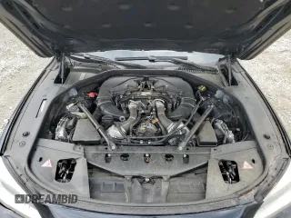 2015 BMW 7 Series 750Li with VIN WBAYE8C50FD781398, listed as a Copart auction lot 49519484 with 54,075 mi miles and Salvage Title. Bid and sale history available at carsss.com. Image 11.