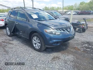 2012 Nissan Murano SV with VIN JN8AZ1MW5CW208914, listed as a IAAI auction lot 42107691 with 143,881 mi miles and . Bid and sale history available at carsss.com. Image 1.
