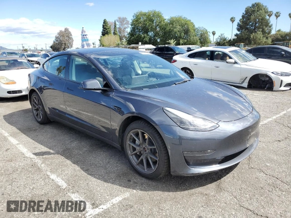 2022 Tesla Model 3 Long Range with VIN 5YJ3E1EB5NF271921, listed as a Copart auction lot 51012635 with 47,761 mi miles and Salvage Title. Bid and sale history available at carsss.com. Image 4.