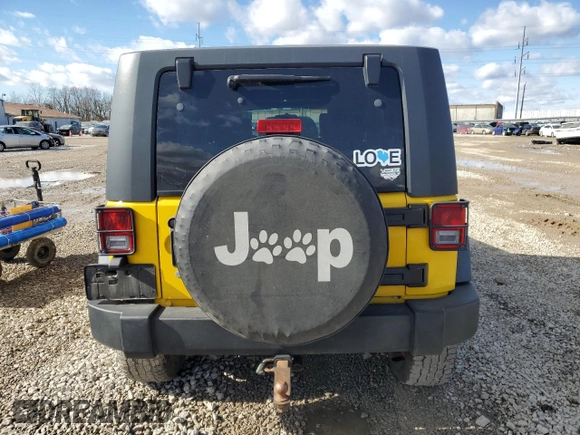 2008 Jeep Wrangler Unlimited Rubicon with VIN 1J8GA69198L576151, listed as a Copart auction lot 42938795 with Not Provided miles and Salvage Title. Bid and sale history available at DreamBid. Image 6.