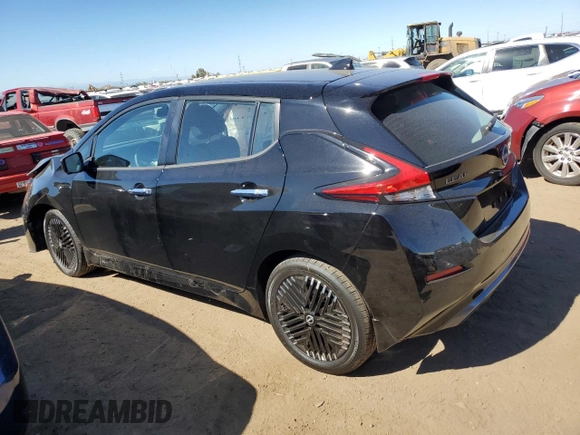 2025 Nissan LEAF SV Plus with VIN 1N4CZ1CV6SC557910, listed as a Copart auction lot 73062344 with 247 mi miles and Salvage Title. Bid and sale history available at carsss.com. Image 2.
