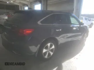 2016 Acura MDX with VIN 5FRYD4H27GB047346, listed as a Copart auction lot 88940245 with 90,593 mi miles and Salvage Title. Bid and sale history available at carsss.com. Image 3.