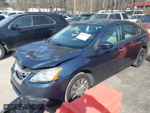 2015 Nissan Sentra S with VIN 3N1AB7AP5FY293799, listed as a IAAI auction lot 41722394 with 131,799 mi miles. Bid and sale history available at carsss.com. Image 2.