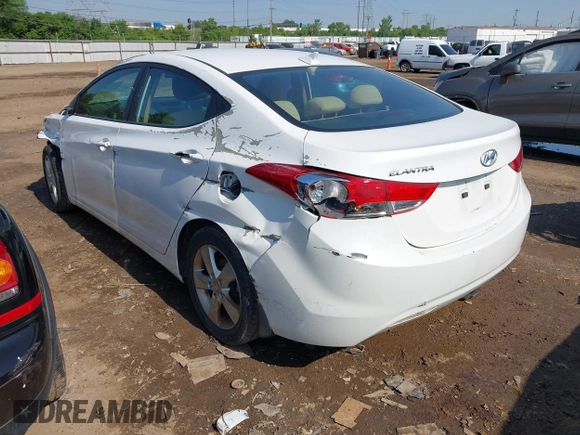 2013 Hyundai Elantra GLS with VIN 5NPDH4AE6DH377775, listed as a IAAI auction lot 42394868 with 106,139 mi miles and . Bid and sale history available at DreamBid. Image 3.