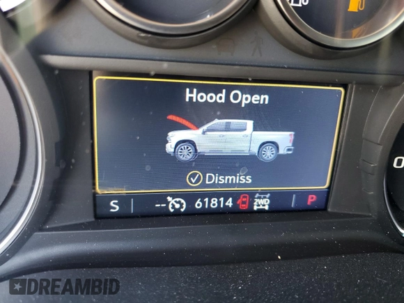 2022 Chevrolet Silverado 1500 LT Trail Boss with VIN 3GCPYFED0NG158041, listed as a Copart auction lot 47993055 with 61,814 mi miles and Clean Title. Bid and sale history available at DreamBid. Image 9.