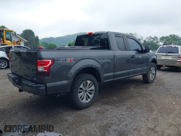 2018 Ford F-150 XL with VIN 1FTEX1EP6JFC61600, listed as a IAAI auction lot 42423185 with 161,991 mi miles and . Bid and sale history available at DreamBid. Image 4.