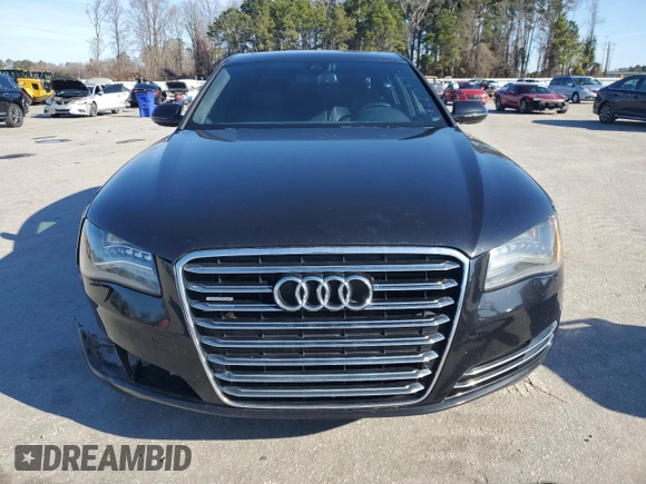 2012 Audi A8 L with VIN WAURVAFD8CN023149, listed as a Copart auction lot 44809175 with 153,437 mi miles and Salvage Title. Bid and sale history available at carsss.com. Image 5.