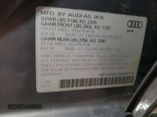 2016 Audi allroad Premium Plus with VIN WA1UFAFL7GA009199, listed as a Copart auction lot 74836224 with 110,573 mi miles and Clean Title. Bid and sale history available at carsss.com. Image 12.