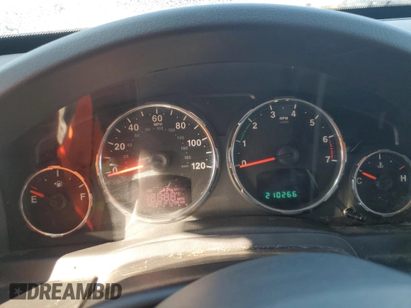2012 Jeep Liberty Sport with VIN 1C4PJMAKXCW169589, listed as a Copart auction lot 55533115 with 210,266 mi miles and Clean Title. Bid and sale history available at carsss.com. Image 9.