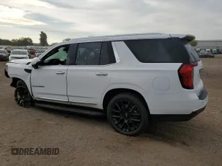 2023 GMC Yukon SLT with VIN 1GKS2BKDXPR224823, listed as a Copart auction lot 71722654 with 32,203 mi miles and Salvage Title. Bid and sale history available at carsss.com. Image 2.