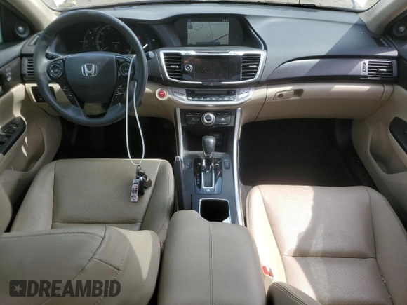 2015 Honda Accord Touring with VIN 1HGCR6F79FA003218, listed as a Copart auction lot 60108715 with 114,328 mi miles and Salvage title. Bid and sale history available at DreamBid. Image 8.
