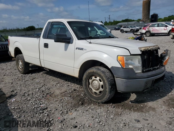 2010 Ford F-150 XL with VIN 1FTMF1CW4AKB46235, listed as a Copart auction lot 56931335 with 117,402 mi miles and Salvage title. Bid and sale history available at DreamBid. Image 4.
