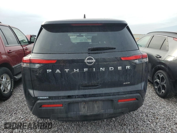 2022 Nissan Pathfinder S with VIN 5N1DR3AC5NC212542, listed as a Copart auction lot 48945195 with 34,713 mi miles and Salvage title. Bid and sale history available at DreamBid. Image 6.