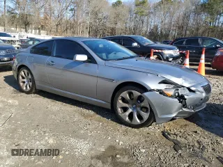 2005 BMW 6 Series 645Ci with VIN WBAEH73495B193487, listed as a Copart auction lot 88299505 with 57,967 mi miles and Salvage Title. Bid and sale history available at carsss.com. Image 4.