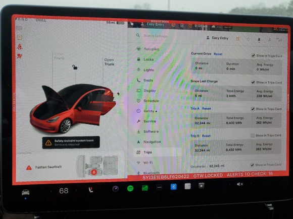 2020 Tesla Model 3 Long Range with VIN 5YJ3E1EB6LF620422, listed as a Copart auction lot 48899245 with 82,245 mi miles and Salvage Title. Bid and sale history available at carsss.com. Image 9.