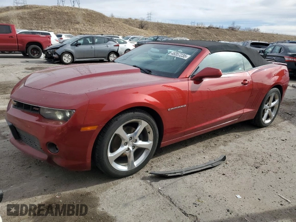 2015 Chevrolet Camaro LT with VIN 2G1FF3D32F9254721, listed as a Copart auction lot 48357235 with 112,813 mi miles and Clean Title. Bid and sale history available at carsss.com. Image 1.
