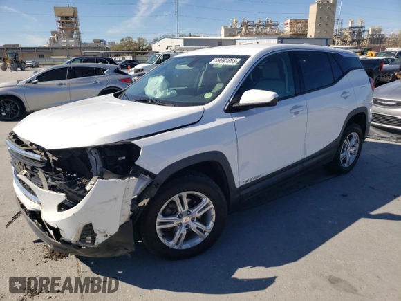2018 GMC Terrain SLE with VIN 3GKALMEV0JL246112, listed as a Copart auction lot 49591665 with 83,616 mi miles and Salvage Title. Bid and sale history available at carsss.com. Image 1.
