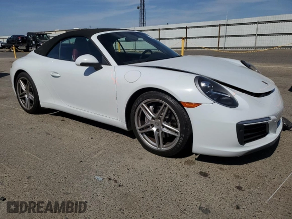 2018 Porsche 911 Carrera with VIN WP0CA2A90JS138078, listed as a Copart auction lot 57604435 with 32,841 mi miles and Salvage title. Bid and sale history available at DreamBid. Image 4.