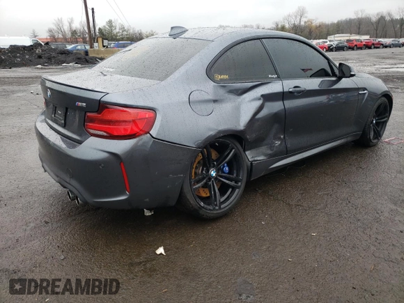 2018 BMW M2 z VIN WBS1J5C54J7B70369, wystawiony jako Copart lot #47759695 z przebiegiem 51 189 mil mil oraz Szkoda całkowita • Salvage title. Historia ofert i sprzedaży dostępna na DreamBid. Obrazek 3.