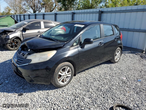 2014 Nissan Versa Note SV with VIN 3N1CE2CP5EL427156, listed as a Copart auction lot 43423395 with 117,312 mi miles and Salvage Title. Bid and sale history available at carsss.com. Image 1.