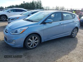 2014 Hyundai Accent SE with VIN KMHCU5AE0EU173862, listed as a IAAI auction lot 41872185 with 206,568 mi miles. Bid and sale history available at carsss.com. Image 2.
