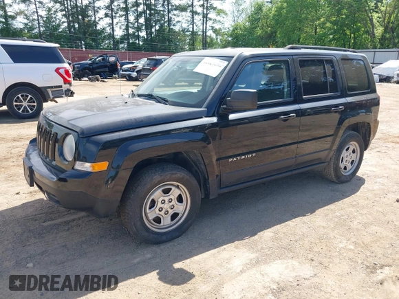 2015 Jeep Patriot Sport with VIN 1C4NJRBB2FD109499, listed as a IAAI auction lot 42027896 with 44,485 mi miles and . Bid and sale history available at carsss.com. Image 2.