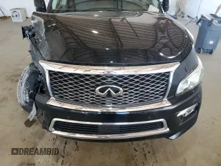 2016 Infiniti QX80 Limited with VIN JN8AZ2NE6G9123242, listed as a Copart auction lot 56198345 with 114,478 mi miles and Salvage title. Bid and sale history available at DreamBid. Image 12.