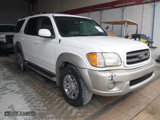2004 Toyota Sequoia SR5 with VIN 5TDZT34A64S218109, listed as a IAAI auction lot 41809388 with 159,416 mi miles. Bid and sale history available at carsss.com. Image 1.