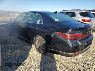 2020 Genesis G90 3.3T Premium with VIN KMTF34PA6LU078241, listed as a Copart auction lot 77247784 with 0 mi miles and Non Repairable. Bid and sale history available at carsss.com. Image 2.