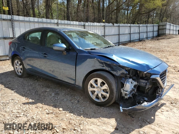 2017 Mazda 3 Sport with VIN 3MZBN1U76HM124464, listed as a Copart auction lot 51140795 with 81,352 mi miles and Salvage Title. Bid and sale history available at DreamBid. Image 4.