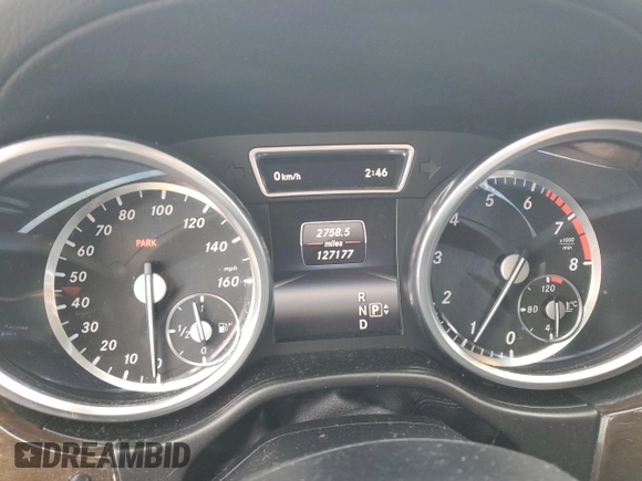 2016 Mercedes-Benz GL with VIN 4JGDF6EE6GA628166, listed as a Copart auction lot 77303654 with 127,177 mi miles and Salvage Title. Bid and sale history available at carsss.com. Image 9.