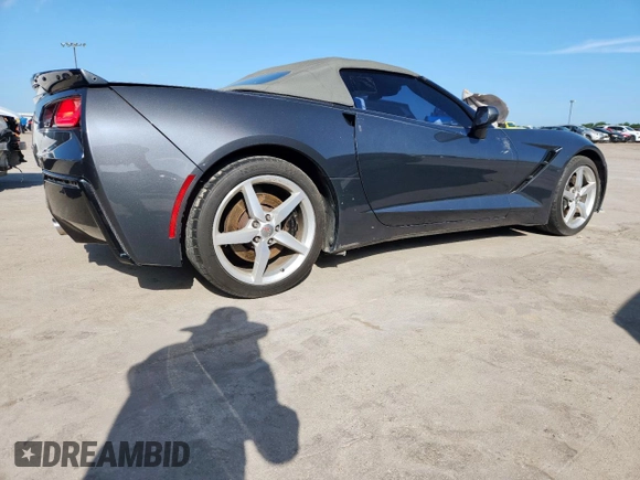 2014 Chevrolet Corvette Z51 2LT with VIN 1G1YJ3D77E5123886, listed as a Copart auction lot 64612555 with 91,136 mi miles and Clean title. Bid and sale history available at DreamBid. Image 3.