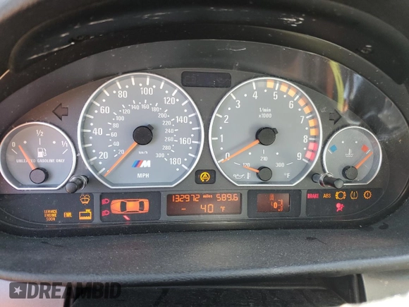 2002 BMW 3 Series M3 with VIN WBSBL93472JR17641, listed as a Copart auction lot 78498394 with 132,972 mi miles and Salvage Title. Bid and sale history available at DreamBid. Image 9.
