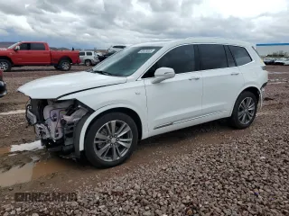 2022 Cadillac XT6 Premium Luxury with VIN 1GYKPCRS6NZ127584, listed as a Copart auction lot 48429085 with 24,994 mi miles and Salvage Title. Bid and sale history available at carsss.com. Image 1.