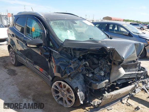 2018 Ford EcoSport Titanium z VIN MAJ3P1VEXJC197154, wystawiony jako IAAI lot #42252881 z przebiegiem 99 808 mil mil oraz . Historia ofert i sprzedaży dostępna na DreamBid. Obrazek 1.