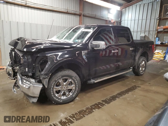 2022 Ford F-150 XL with VIN 1FTFW1E89NKE17674, listed as a Copart auction lot 45370215 with 36,154 mi miles and Salvage Title. Bid and sale history available at carsss.com. Image 1.